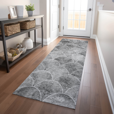 Machine washable rugs Addison Rugs Machine Washable Gray