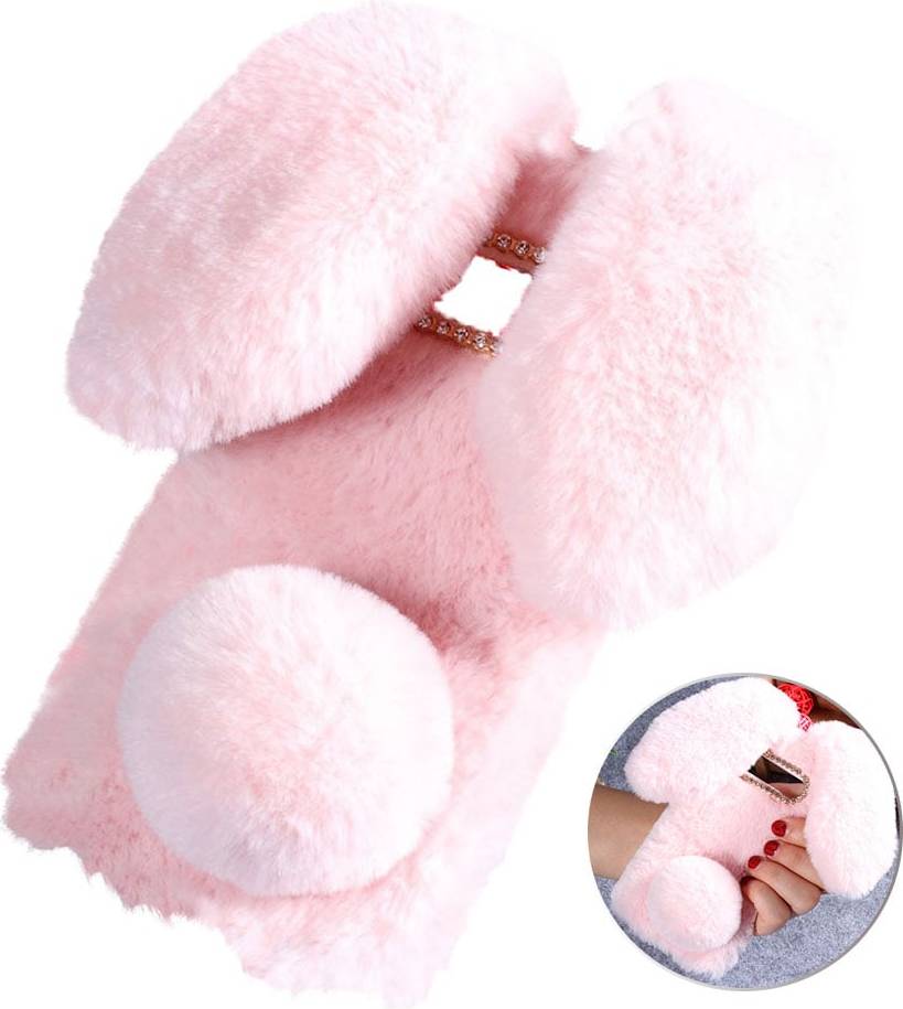 Samsung Fluffy Rabbit Galaxy S10 skal Rosa
