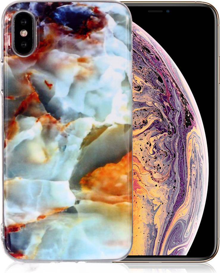 Apple iPhone Xs Max Marble Pattern Case Style N