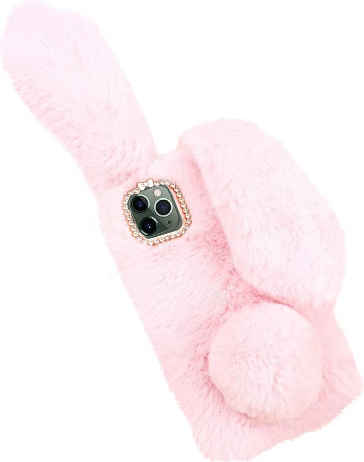 Apple Fluffy Rabbit iPhone 11 Pro skal Rosa