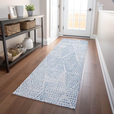 Machine washable rugs Addison Rugs Machine Washable Blue