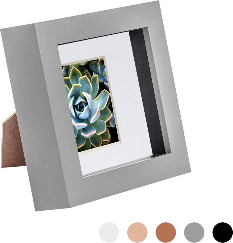 Nicola Spring "4x4" 3D Box 2x2"" Photo Frame