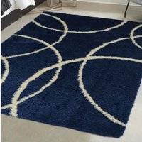 THE RUGS Snug Collection Shaggy Blue