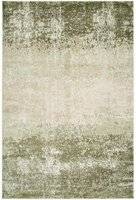 Loomed Earthy Distressed Effect Green
