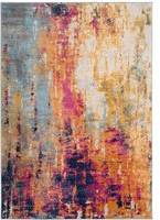 Loomed Bright Distressed Abstract Multicolour