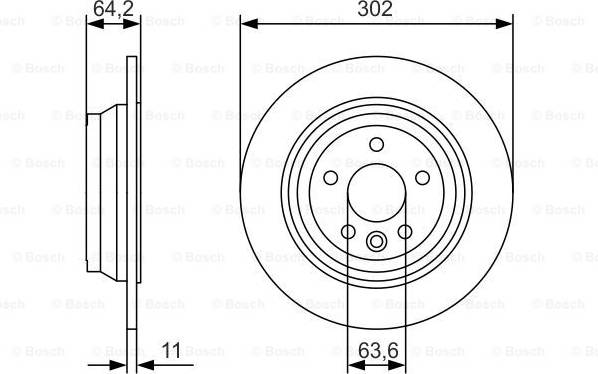 Bosch Rear Brake Disc
