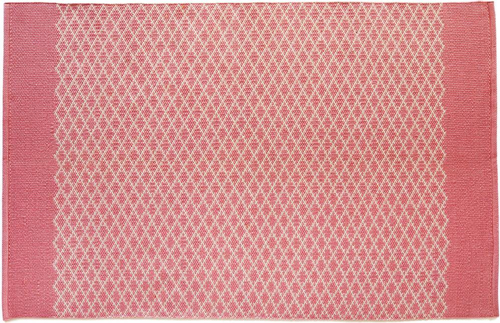 Hug Rug Hug Rug Coral Pink Woven Trellis cm