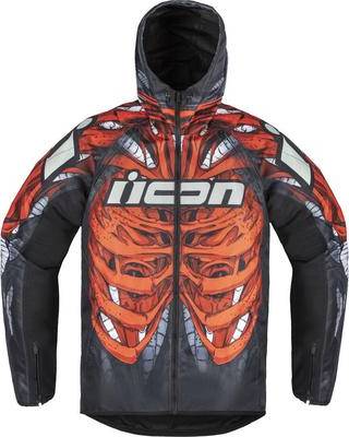 ICON Airform Manik'R Motorcycle Textile Jacket, black-red