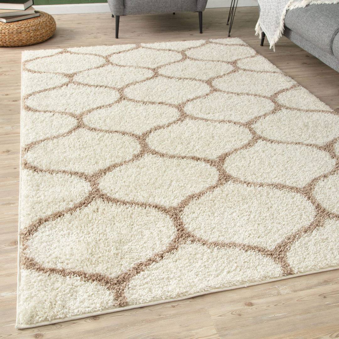 THE RUGS Myshaggy Collection Trellis Beige