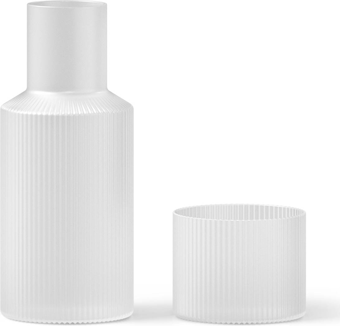 ferm LIVING Ripple Small Karaf Set Frosted