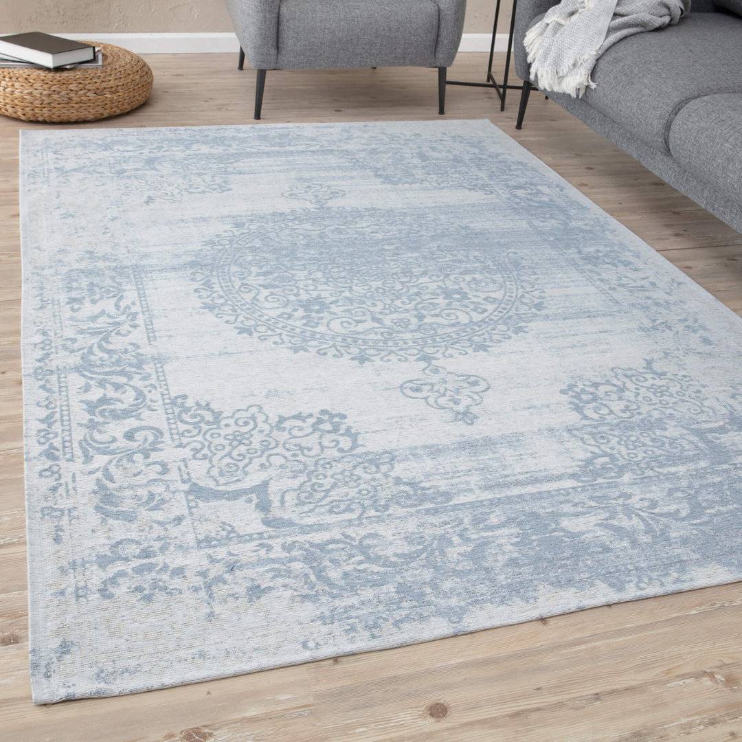 THE RUGS Modern Washable in Blue