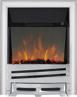 Inset electric fires Focal Point Focal Point Fires 2kW Mono LED Reflection Inset Electric Fire Chrome