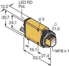 Banner Diffuse Photoelectric Sensor SM31RQDP