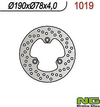 Round Brake Disc Silver