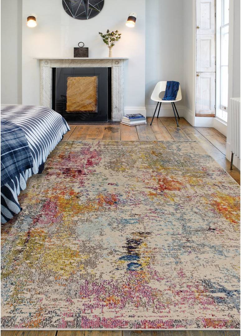 LoftDesigns Enosburgh Abstract Multi Area Rug 160 x 230 cm Blue