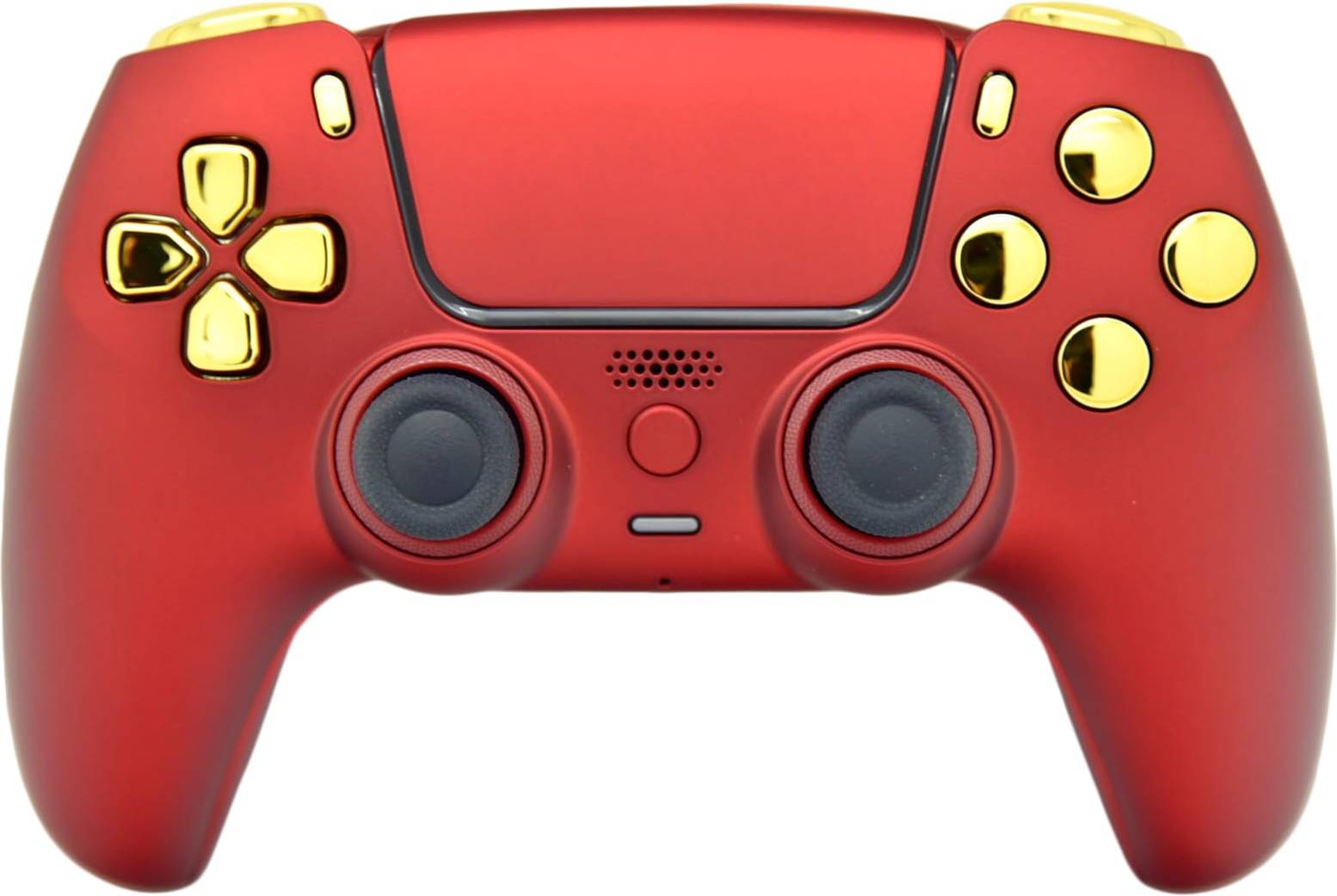 Custom ps5 controller Custom Wireless Controller Compatible with PS5 Multiple Designs Available Red & Gold Chrome