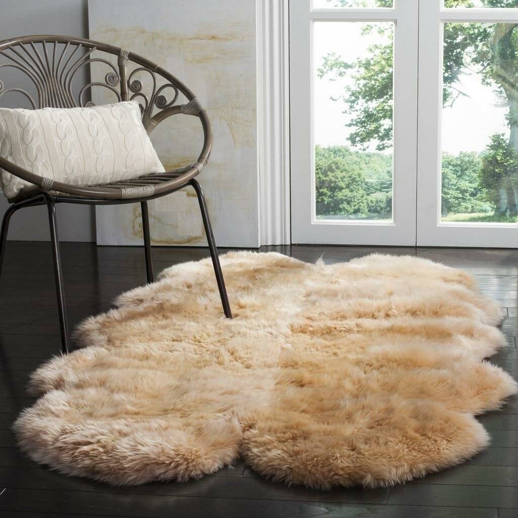 Mercer41 Sheepskin Rug Brown