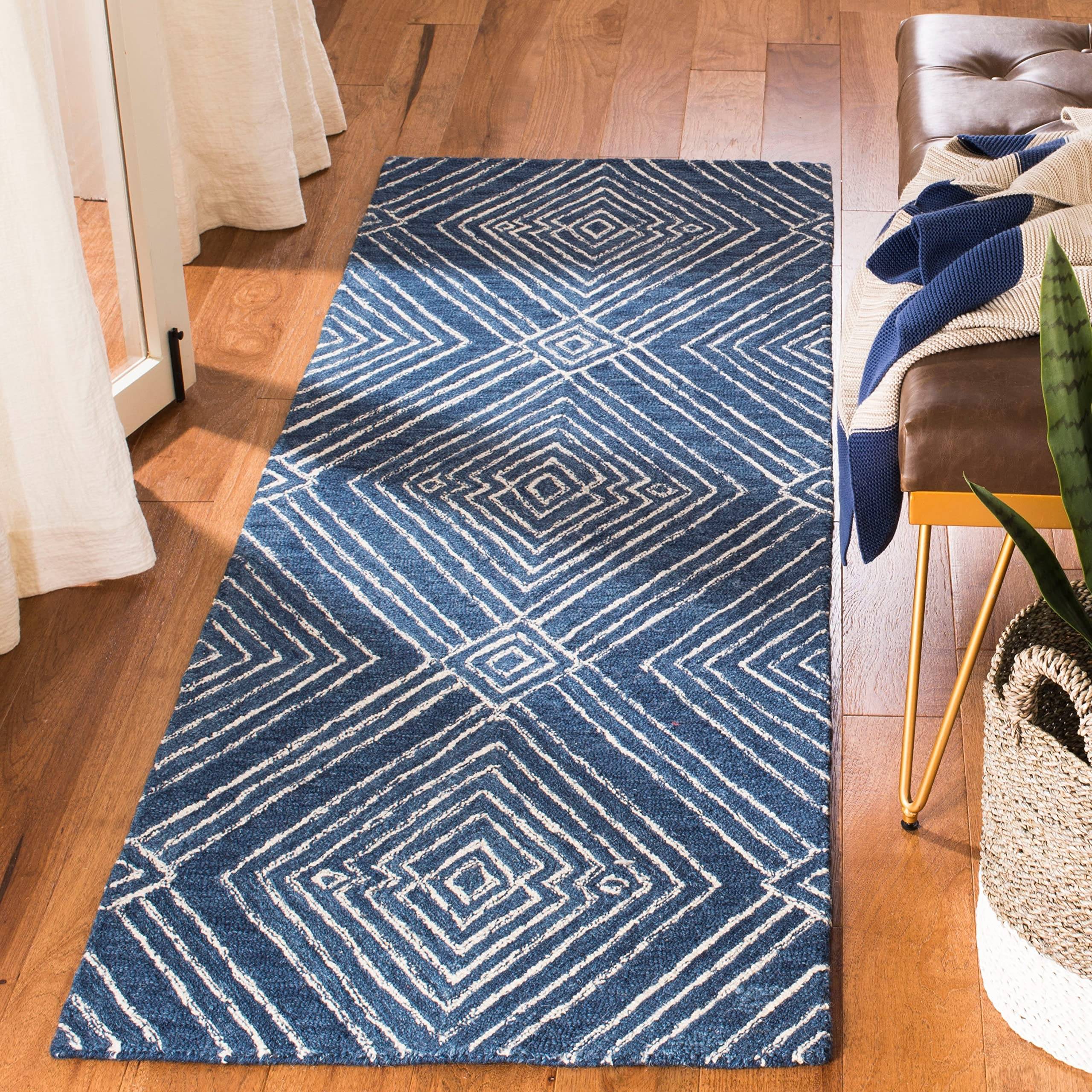 Safavieh Micro-Loop Collection Natural, Blue