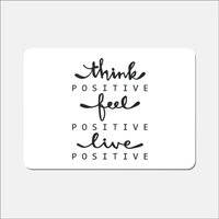 Warren Reed Positive, Feel Place Mat Black, Green, Multicolour