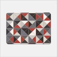 Warren Reed Triangle Geometric Place Mat Red