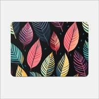 Warren Reed Colourful Leaves Pattern Place Mat Pink