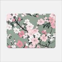 Warren Reed Floral Abstract Pattern Place Mat Green, Pink, Multicolour