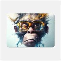 Warren Reed Monkey With Splashart Place Mat Blue