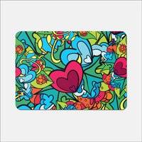 Warren Reed Hippie Psychedelic Pattern Place Mat Multicolour, Pink, Blue