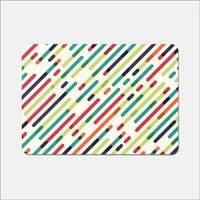 Warren Reed Coloured Diagonal Abstract Place Mat Green