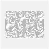 Warren Reed Palm Leaves Place Mat Multicolour, Grey, Red