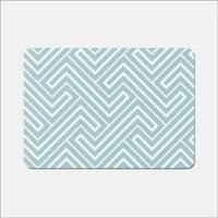 Warren Reed And Geometric Pattern Place Mat White, Pink, Multicolour