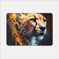 Warren Reed Splashart Dark Background Place Mat Yellow