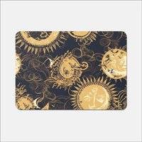 Warren Reed and Sun Gold Blue Place Mat Yellow