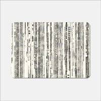 Warren Reed Washed Out Canvas Pattern Place Mat Multicolour, Green, Grey