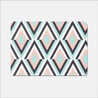 Warren Reed Zig Zag Abstract Pattern Place Mat Blue