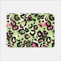 Warren Reed And Pink Leopard Print Place Mat Green, Brown, Multicolour