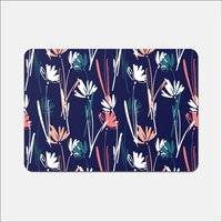 Warren Reed Hand Drawn Wild Flowers Place Mat Blue