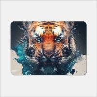 Warren Reed Tiger Splashart Place Mat Green, Brown, Multicolour