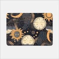 Warren Reed Sun and Moon Place Mat Yellow
