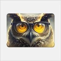 Warren Reed Owl With Splashart Place Mat Yellow