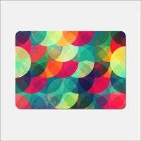 Warren Reed Colourful Grunge Circle Pattern Place Mat Multicolour, Red, Pink