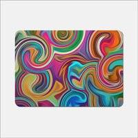 Warren Reed Colourful Wave Pattern Place Mat Red