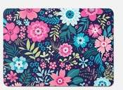 Warren Reed Cute Colourful Flower Pattern Place Mat Blue