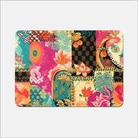 Warren Reed Patchwork Mixed Place Mat Pink, Multicolour