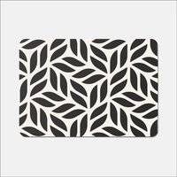 Warren Reed Modern Stylish Abstract Texture Place Mat Black, Pink, Multicolour