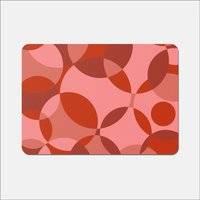 Warren Reed Circle Pattern Place Mat Red