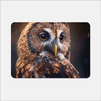 Warren Reed Owl Splashart Background Place Mat Brown, Multicolour