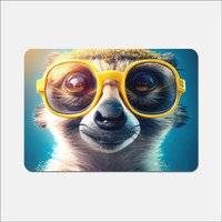 Warren Reed Meerkat With Place Mat Yellow