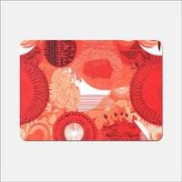 Warren Reed Abstract Sun pattern Place Mat Red, Multicolour