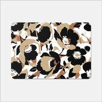 Warren Reed Modern Flower Pattern Place Mat Brown